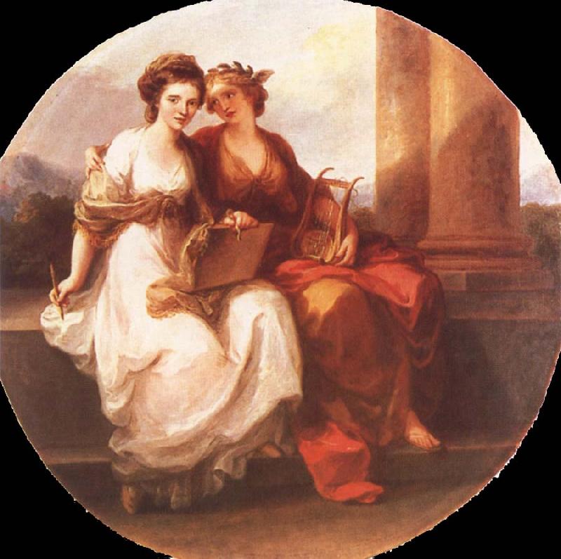 Angelica Kauffmann Allegory of Poetry and Painting Germany oil painting art